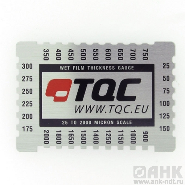 Прямоугольная гребенка из алюминия для определения толщины мокрого слоя TQC LD2030
