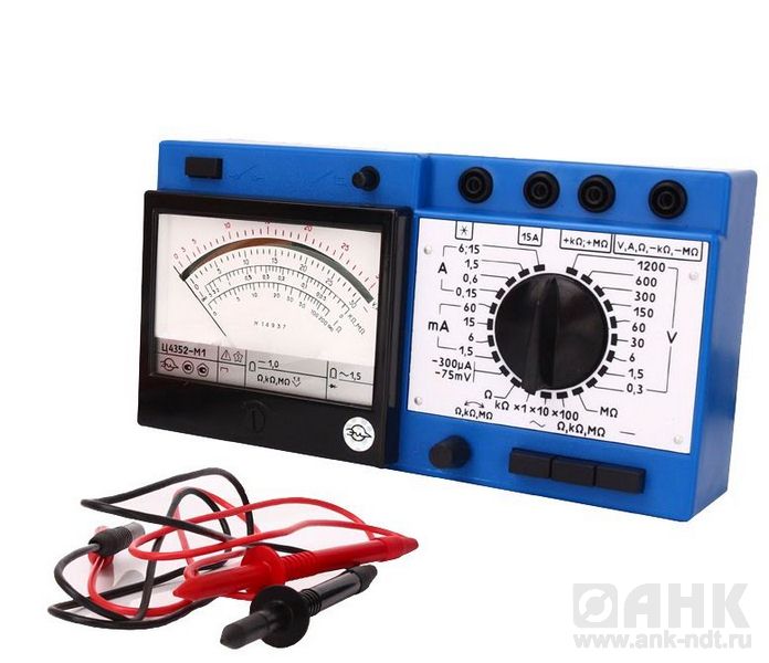 Ц4352М1 - стрелочный комбинированный аналоговый прибор тестер-мультиметр (Ц4352 М1, Ц 4352 М1)