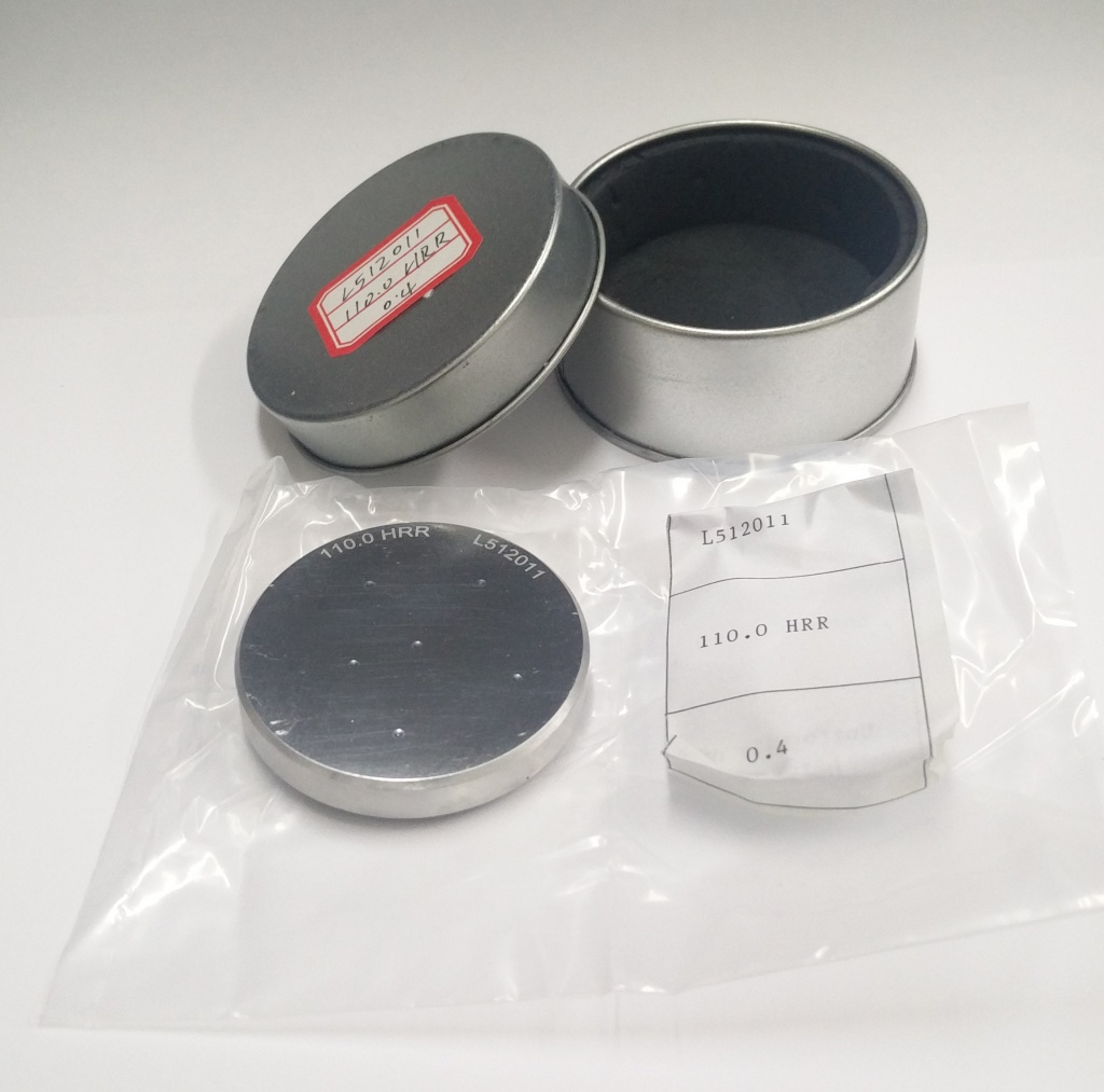 Мера твёрдости Роквелла эталонная HRR: 105...115