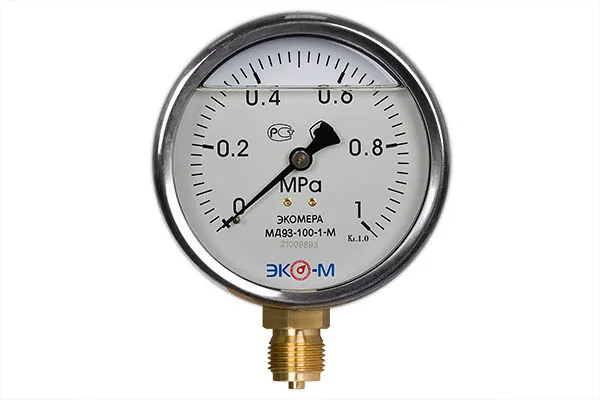 Монометр ЭКОМЕРА МД93-100 мм 0...1 МПа М20х1.5