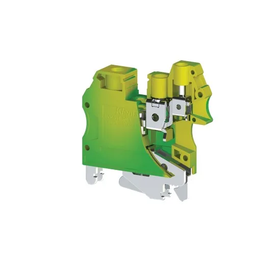 Винтовой клеммник 3-х выводной, 2x10 мм.кв 1x4 мм.кв., земля KLEMSAN AVK 10 TRD 4 334230